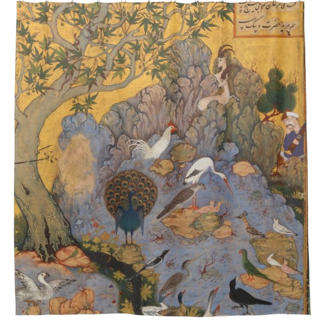Concourse Of The Birds By Habiballah Of Sava Shower Curtain (Front)