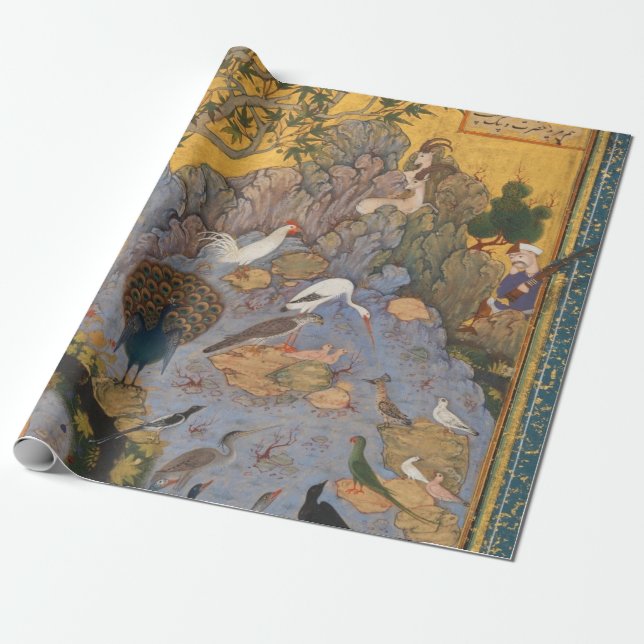 Concourse Of The Birds By Habiballah Of Sava Wrapping Paper (Unrolled)
