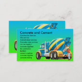 Concrete and Cement Mixer Business Card (Front/Back)