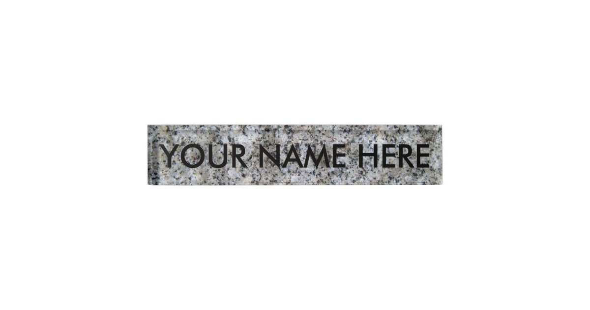 CONCRETE! (architectural texture) Name Plate