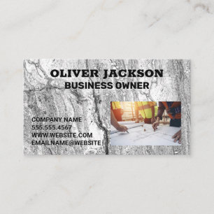 Concrete Background Construction Planning Business Card