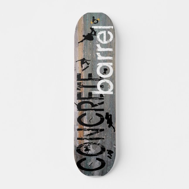 Concrete Barrel X Skateboard Deck (Front)