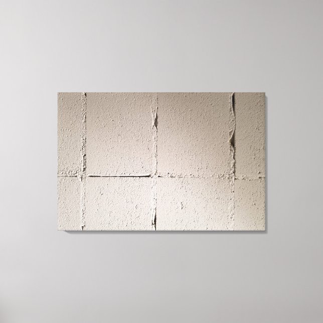 Concrete Block Wall for your own graffiti Canvas Print (Front)