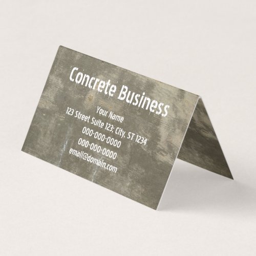 Concrete Business Card