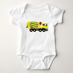 Concrete Cement Truck Construction Trucks Baby Bodysuit