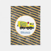 Construction truck fleece discount blanket