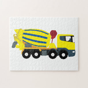 Concrete Cement Truck Construction Trucks Jigsaw Puzzle