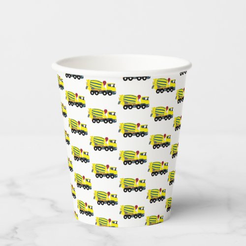 Concrete Cement Truck Construction Trucks Paper Cups