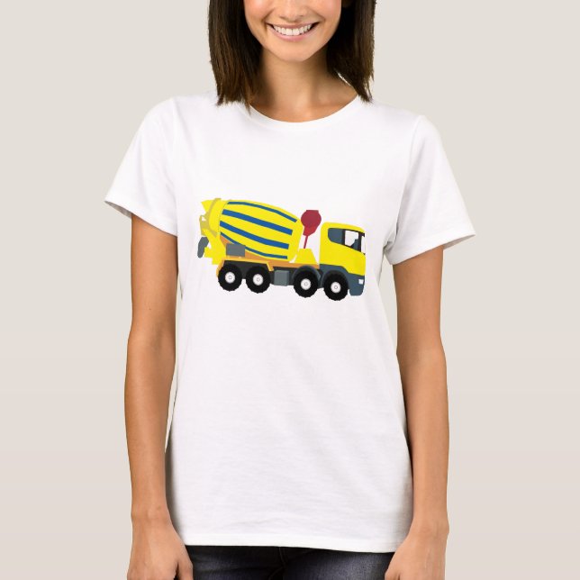 Concrete Cement Truck Construction Trucks T-Shirt (Front)