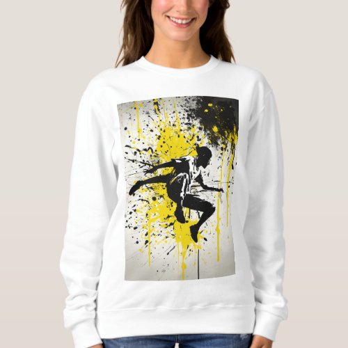 Concrete Chaos Grunge Parkour Adventures Sweatshirt