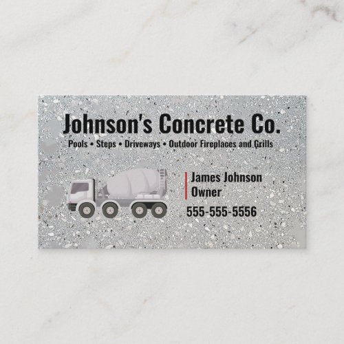 Concrete Company Business Card