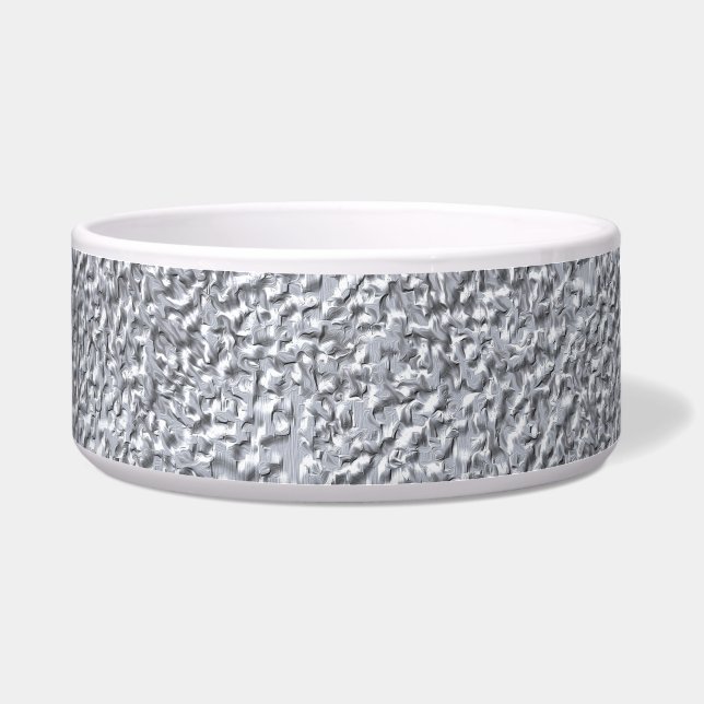 Concrete dark gray Stone Wall Texture Pattern Bowl (Front)