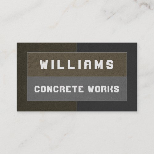 Concrete faux texture  business card