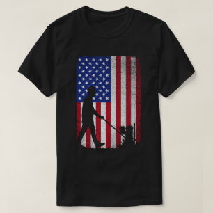 Concrete Finisher American Flag Patriotic T-Shirt