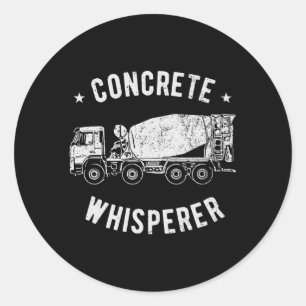 Concrete Finisher And Concrete Worker Classic Round Sticker