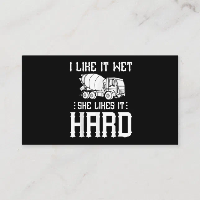 Concrete Finisher Worker Cement Mixer Truck Driver Business Card Zazzle