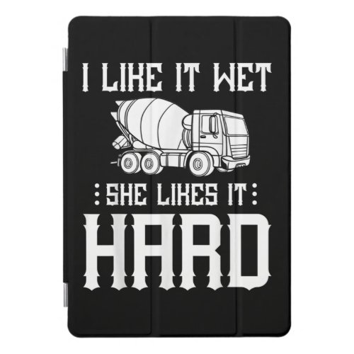 Concrete Finisher Worker Cement Mixer Truck Driver iPad Pro Cover