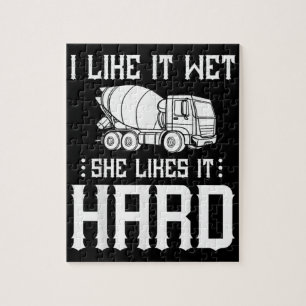 Concrete Finisher Worker Cement Mixer Truck Driver Jigsaw Puzzle