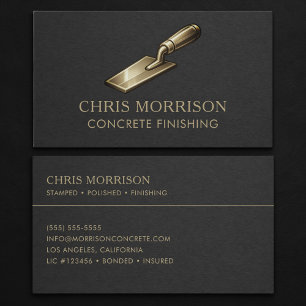 Concrete Finishing Professional Business Card