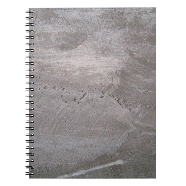 Concrete gray gray wall plaster notebook (Front)
