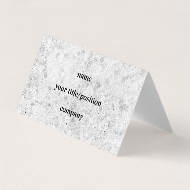 Concrete Gray Industrial Grunge Business Card (Front)