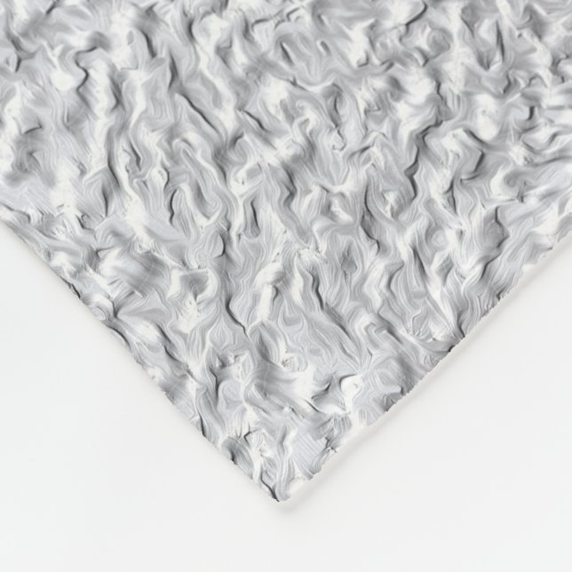 Concrete gray Stone Wall Texture Pattern Fleece Blanket (Corner)