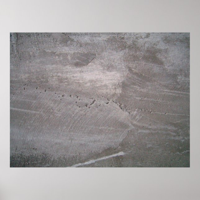 Concrete grey gray wall plaster poster (Front)