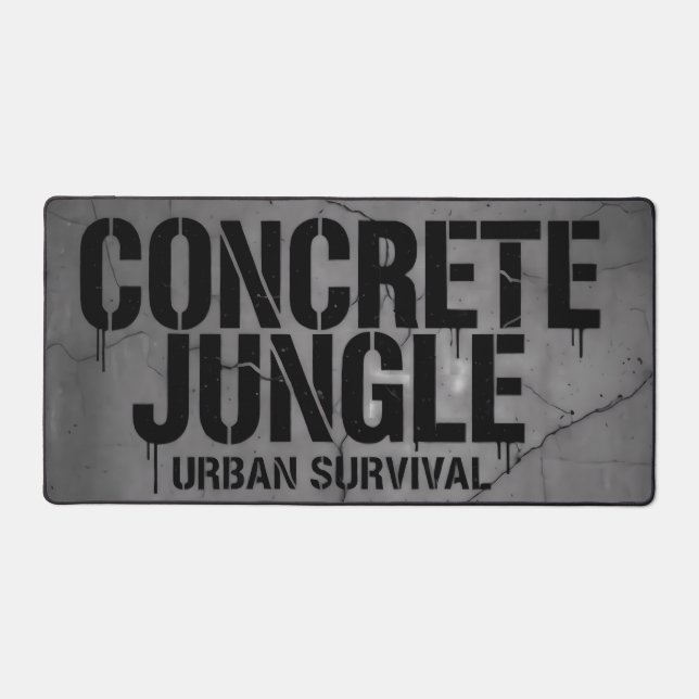 Concrete Jungle - Urban Survival Desk Mat (Front)