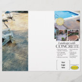 Concrete Landscaping Brochure for Brickform (Front)