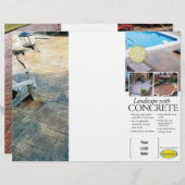 Concrete Landscaping Brochure for Brickform (Front/Back)