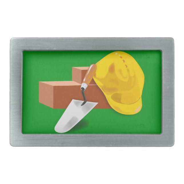 Concrete Masonry Construction Hat & Tool Belt Buckle (Front)
