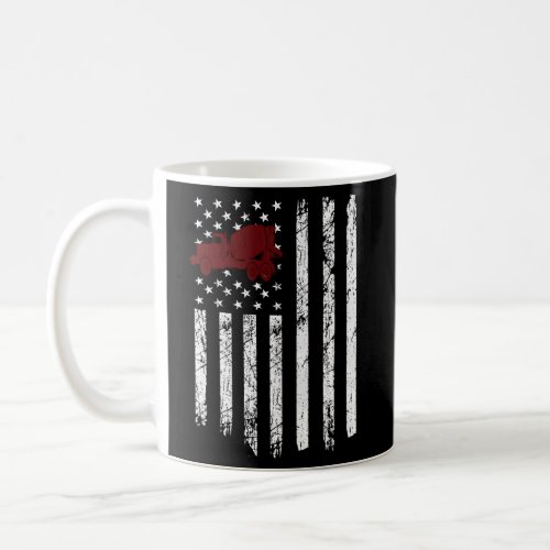 Concrete Mixer American Flag Patriotic Cement Truc Coffee Mug