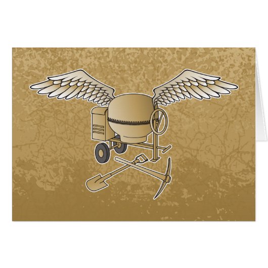 Concrete mixer beige (Front Horizontal)