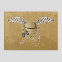 Concrete mixer beige acrylic print