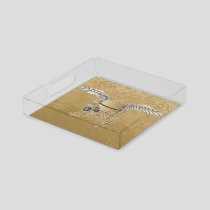 Concrete mixer beige acrylic tray