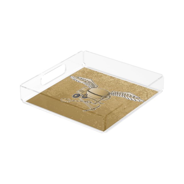 Concrete mixer beige acrylic tray (Angled)