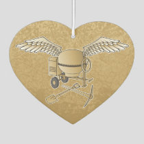 Concrete mixer beige air freshener