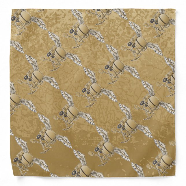 Concrete mixer beige bandana (Front)