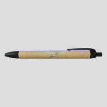 Concrete mixer beige black ink pen