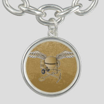 Concrete mixer beige bracelet