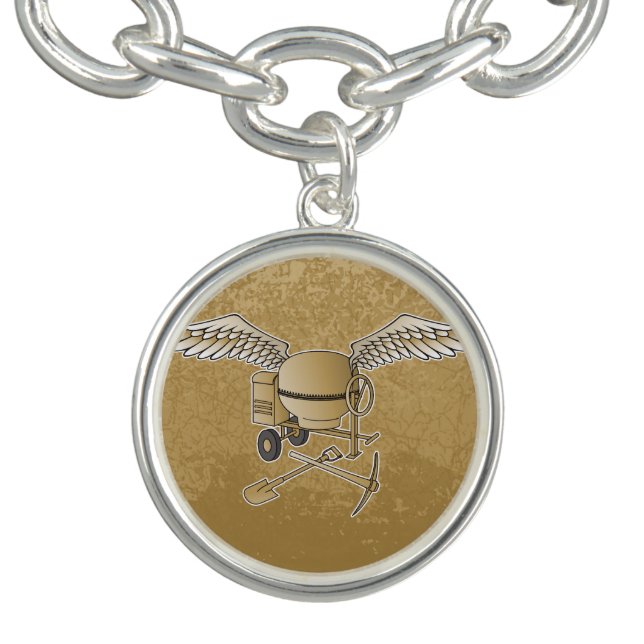 Concrete mixer beige bracelet (Design)