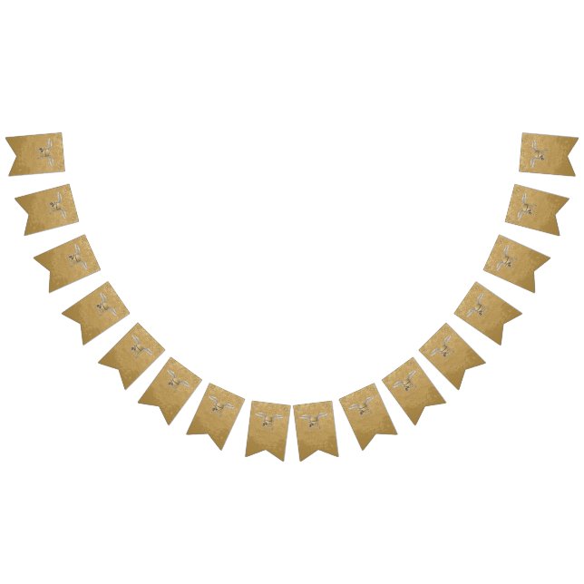 Concrete mixer beige bunting flags (All)