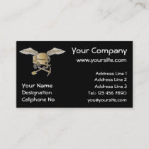 Concrete mixer beige business card