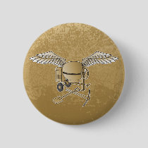 Concrete mixer beige button