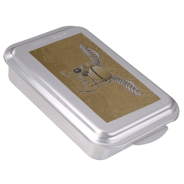 Concrete mixer beige cake pan (Side)