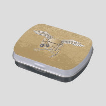 Concrete mixer beige candy tin