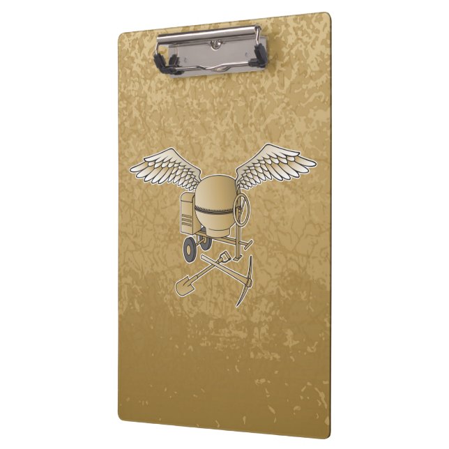 Concrete mixer beige clipboard (Left)