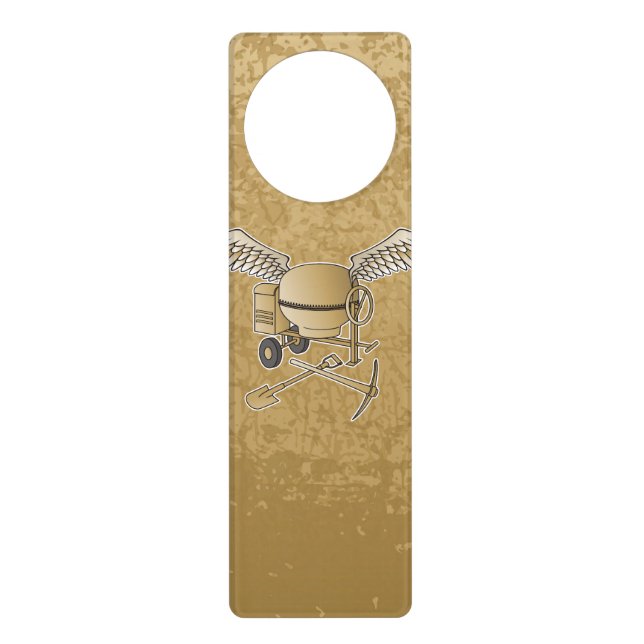 Concrete mixer beige door hanger (Front)