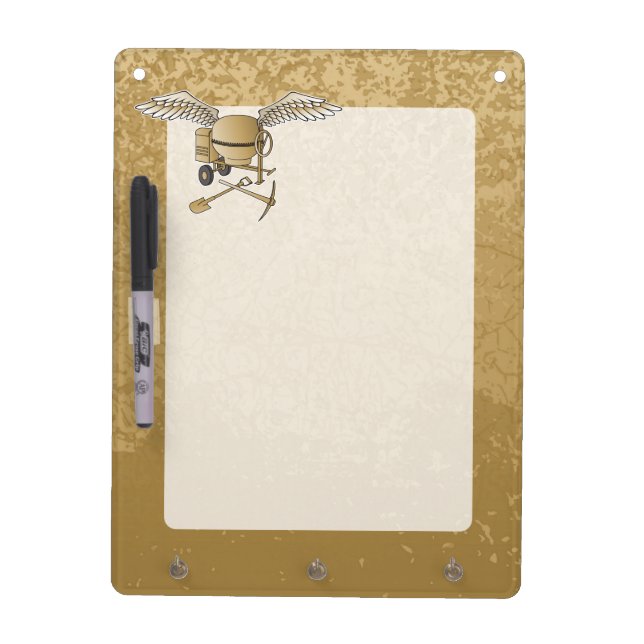 Concrete mixer beige Dry-Erase board (Front)