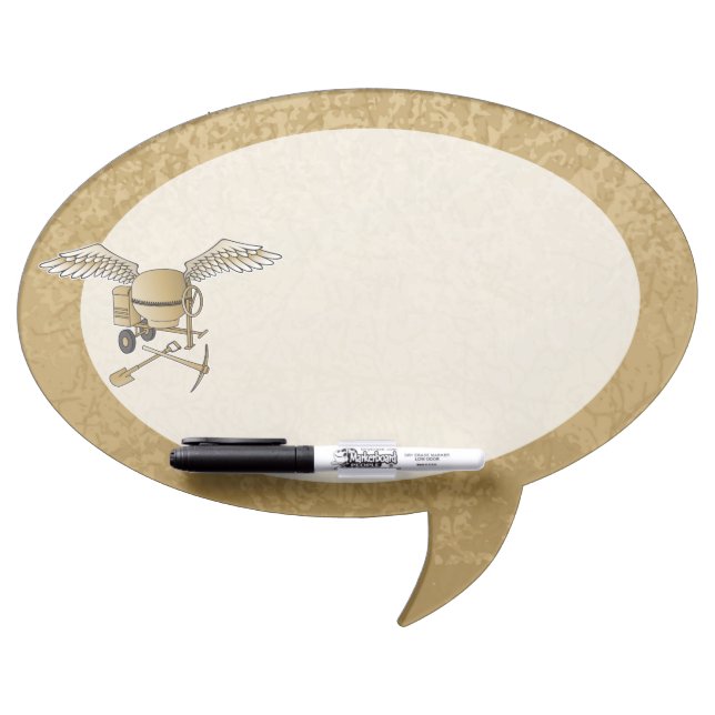 Concrete mixer beige Dry-Erase board (Front)